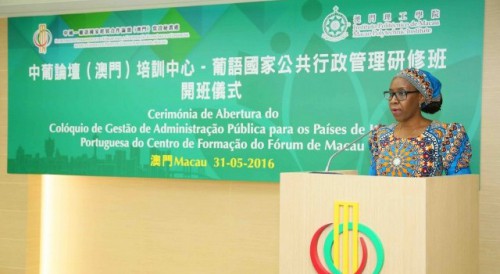 Cerimónia de abertura do Colóquio de Gestão de Administração Pública para os Países de Língua Portuguesa