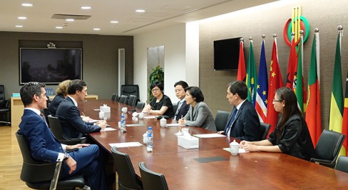 Portuguese Ambassador to Beijing visits Permanent Secretariat of Forum Macao