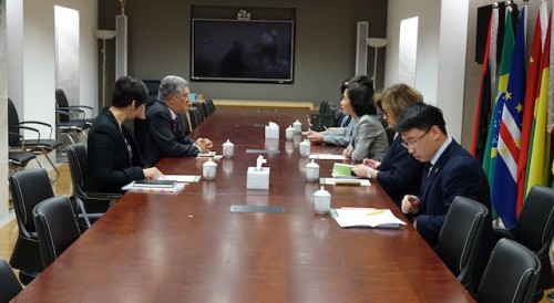 Delegation from AICEP Portugal Global visits Permanent Secretariat of Forum Macao