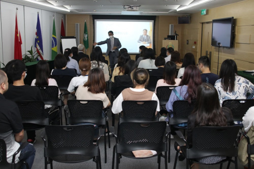 The interns and member of the Board of Directors and Member of the Executive Committee of public broadcaster TDM, Mr Chan Hin Chi