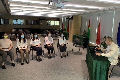 The Representative of Cabo Verde, Mr Nuno Furtado, gave the interns an introduction on his country