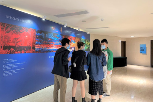 Members of the public visit the exhibition