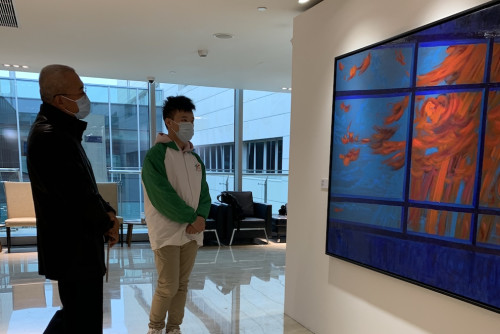 Members of the public visit the exhibition