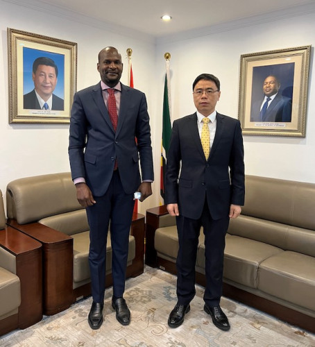 拜會莫桑比克駐華大使館