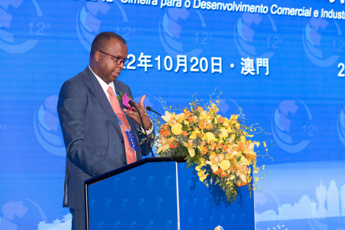 Deputy Secretary-General Paulo Jorge do Espírito Santo delivers a speech