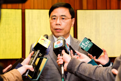  Intercâmbio entre o Secretário-Geral, Dr. Ji Xianzheng e os responsáveis dos órgãos de comunicação social