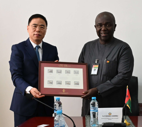 Courtesy call on Soares Sambú, Minister of Economy, Planning and Regional Integration of Guinea-Bissau.