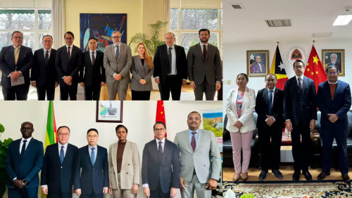 拜會安哥拉駐華大使館、巴西駐華大使館、佛得角駐華大使館