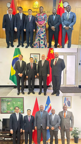 拜會幾內亞比紹駐華大使館、赤道幾內亞駐華大使館、莫桑比克駐華大使館