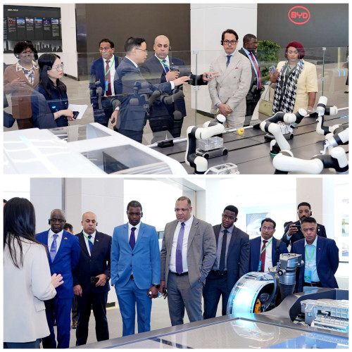 代表团参观比亚迪公司