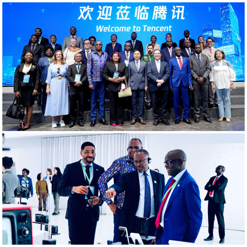 代表团参观考察腾讯公司