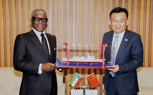 Vice-Presidente da Guiné Equatorial, Teodoro Obiang Mangue em Pequim 